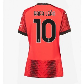 AC Milan Rafael Leao #10 Koszulka Podstawowych Kobiety 2023-24 Krótki Rękaw